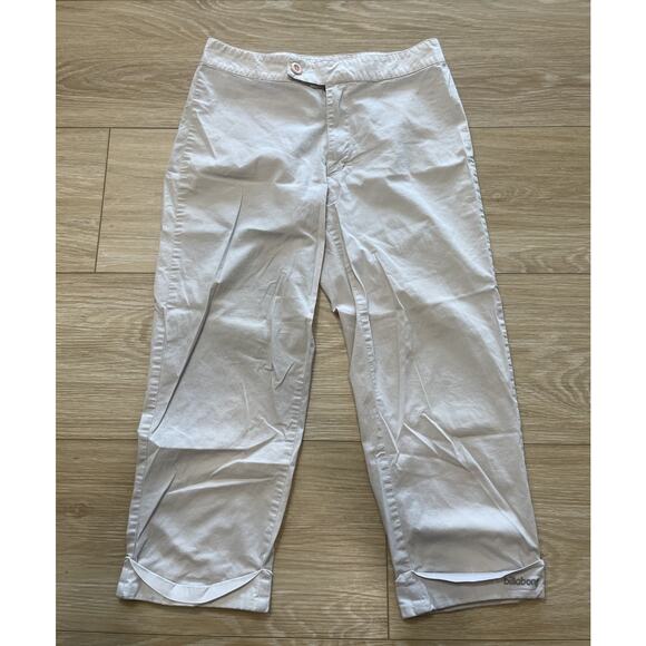 Billabong Women's Crop Capri Pants Khaki Tan 22" Inseam - Picture 1 of 10